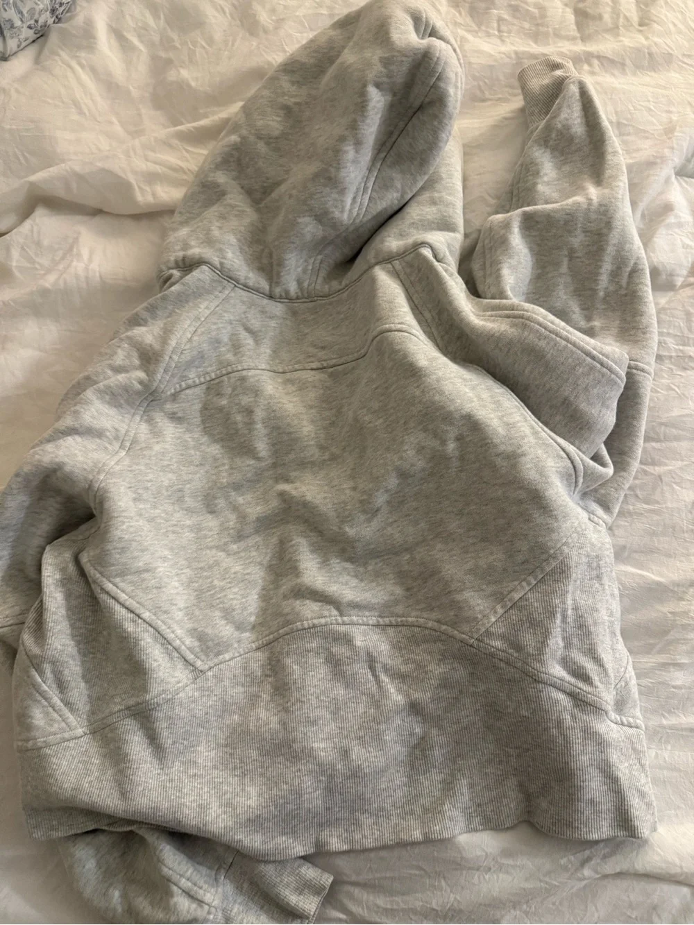 lululemon athletica Light Gray scuba hoodie